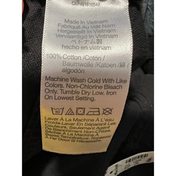 NWT Madewell Men's The Relaxed Utility Straight Pant Canvas Jet Black Size 33x30 - Picture 11 of 15